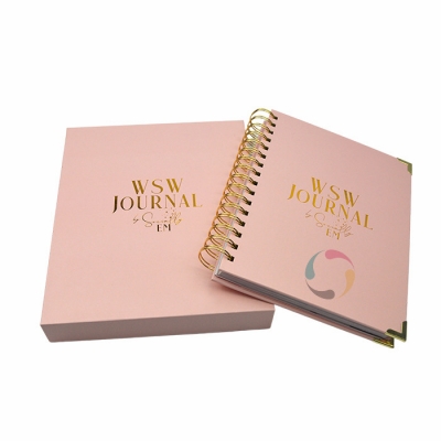 Custom Printing Hardcover A5 Spiral Paper Note Book Diary Journal Agenda Daily Planner Notebook